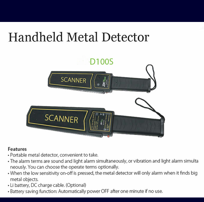 D100S Portable Heavy Duty Hand Held Metal Detector 